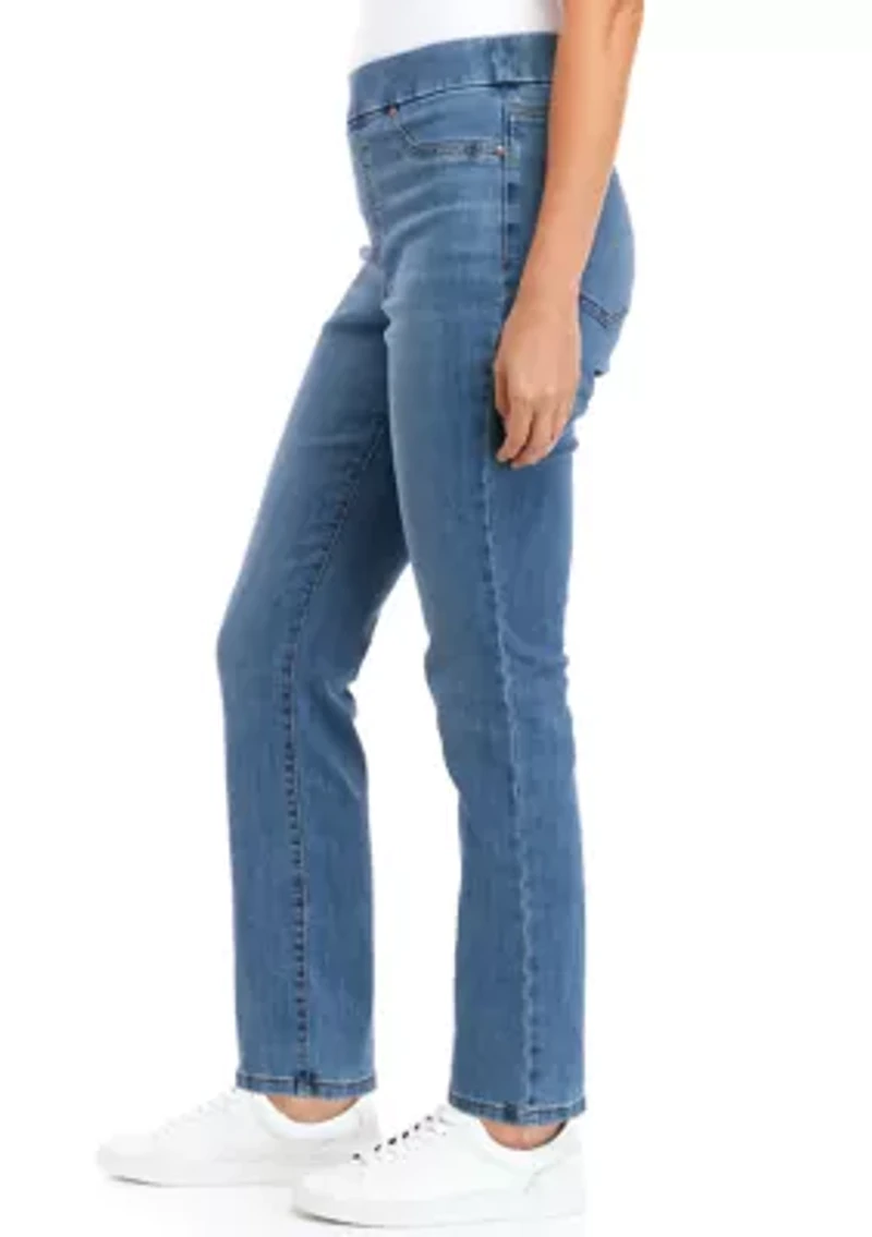 Women's Pull On Denim Jeans - Short