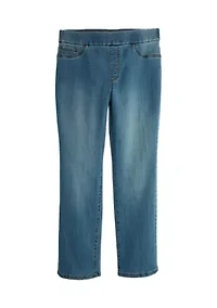 Petite Pull On Denim Jeans