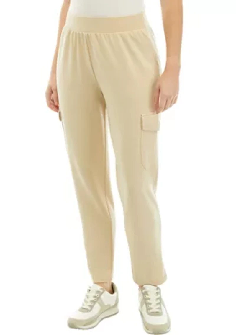 Petite Soft Terry Cargo Pants