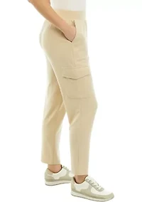 Petite Soft Terry Cargo Pants