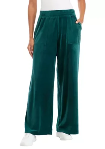 Velour Wide Leg Pants