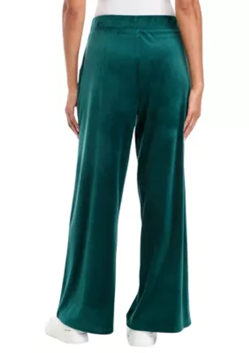 Velour Wide Leg Pants