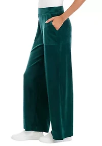 Velour Wide Leg Pants