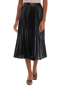 Petite Sunburst Pleated Skirt