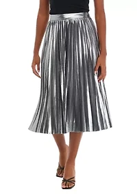 Petite Sunburst Pleated Skirt