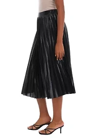 Petite Sunburst Pleated Skirt