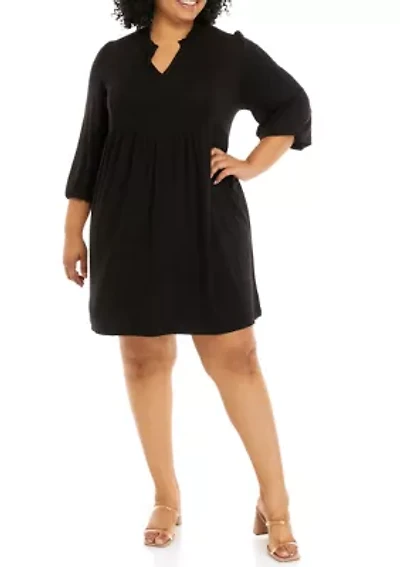 Plus Julianna Crepe Dress