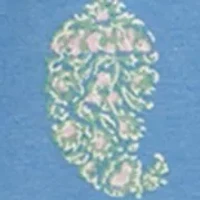 Women's Printed Peasant Top