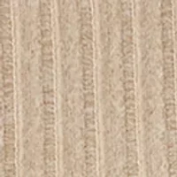 Women's Long Sleeve Ribbed Knit Mock Neck T-Shirt