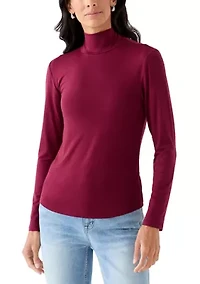 Women's Long Sleeve Turtleneck T-Shirt