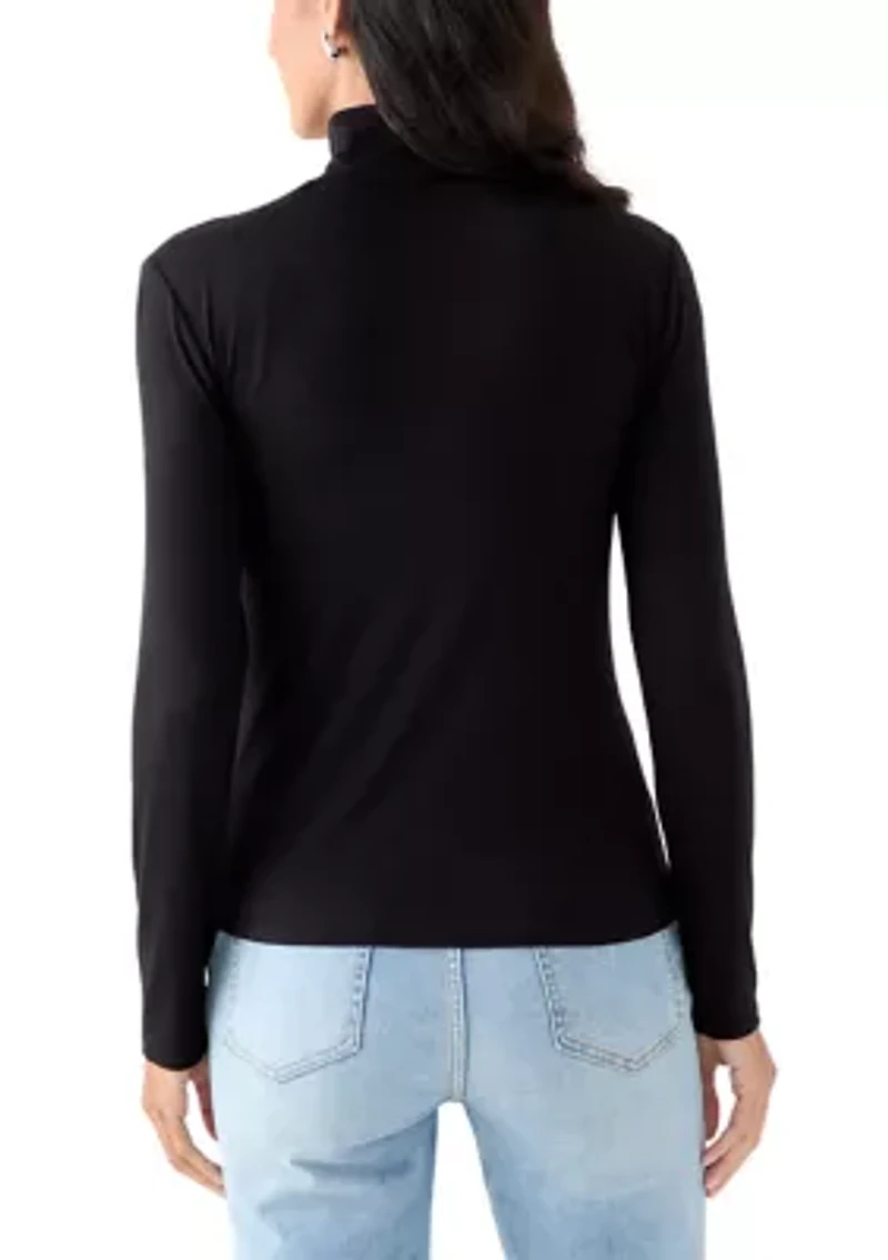 Women's Long Sleeve Turtleneck T-Shirt