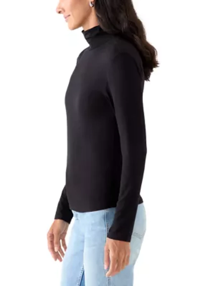Women's Long Sleeve Turtleneck T-Shirt