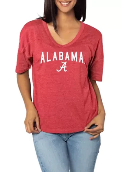 NCAA Alabama Crimson Tide V-Happy Jersey T-Shirt