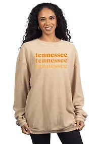 NCAA Tennessee Volunteers Corded Crew Pullover