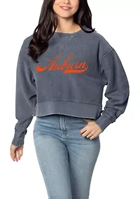 NCAA Auburn Tigers Drop Shoulder Graphic Crew Pullover