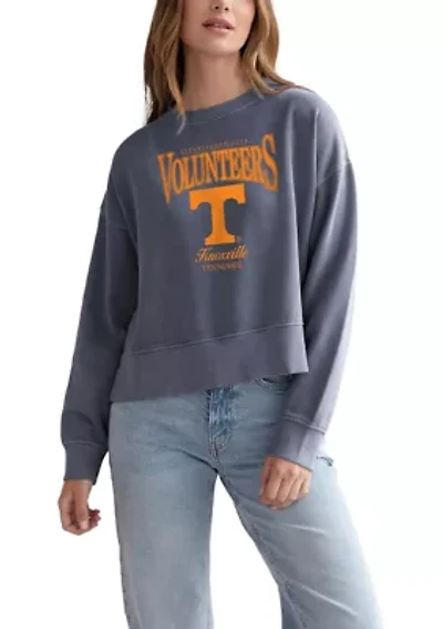 NCAA Tennessee Volunteers Drop Shoulder Graphic Crew Pullover