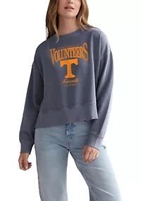NCAA Tennessee Volunteers Drop Shoulder Graphic Crew Pullover