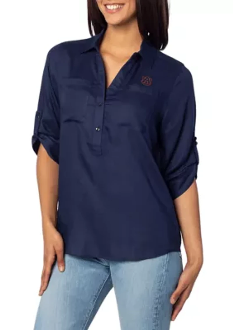 Plus NCAA Auburn Tigers Best Shot Button Down Shirt