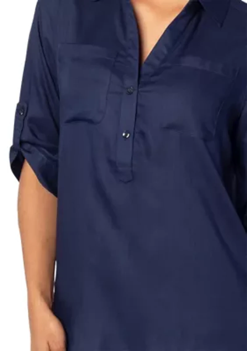 Plus NCAA Auburn Tigers Best Shot Button Down Shirt
