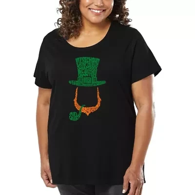 Women's Plus Word Art T-shirt - Leprechaun
