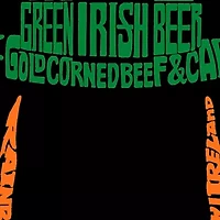 Women's Plus Word Art T-shirt - Leprechaun