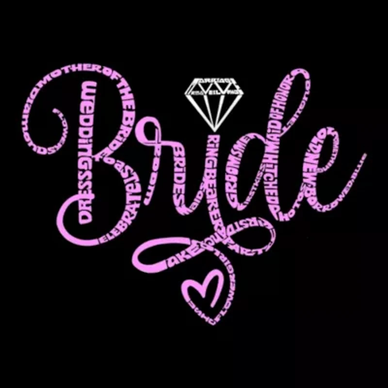 Women's Plus Word Art Tank Top - Bride