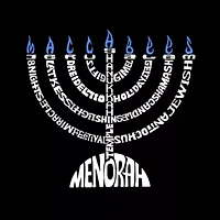 Menorah - Women's Plus Word Art V-Neck