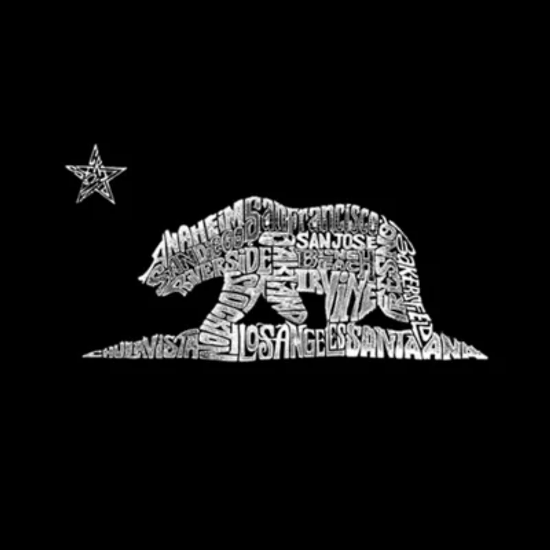 Women's Plus Word Art V-Neck - California Bear