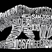 Women's Plus Word Art V-Neck - California Bear
