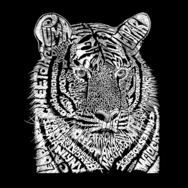 Women's Plus Word Art T-shirt - Big Cats