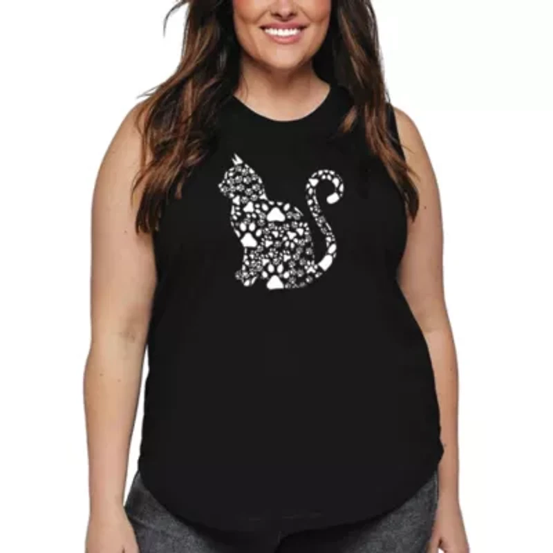 Cat Claws - Women's Plus Word Art Tank Top