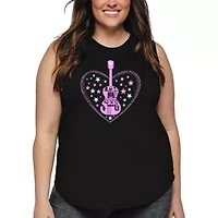 It's A Love Story - Women's Plus Word Art Tank Top