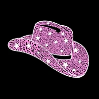 Cowgirl Hat - Women's Plus Word Art V-Neck