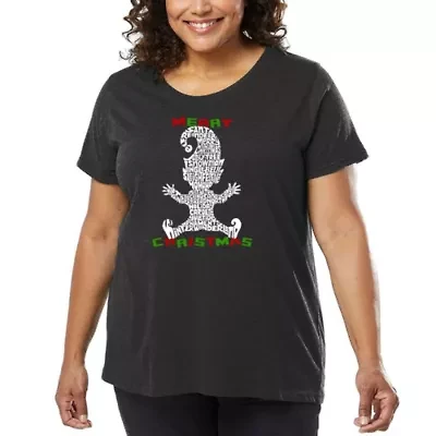 Christmas Elf - Women's Plus Word Art T-Shirt