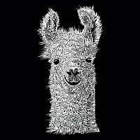 Women's Plus Word Art Tank Top - Llama