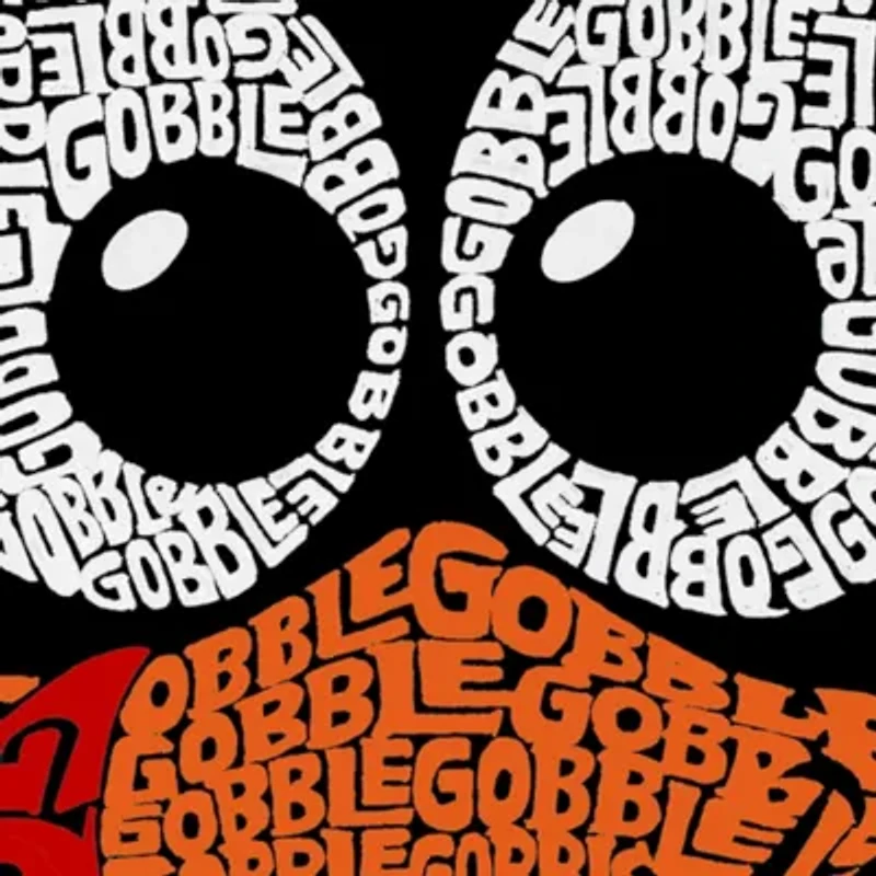 Turkey Face - Women's Plus Word Art Tank Top