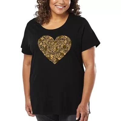 Fall Vibes  - Women's Plus Word Art T-Shirt