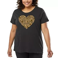 Fall Vibes  - Women's Plus Word Art T-Shirt