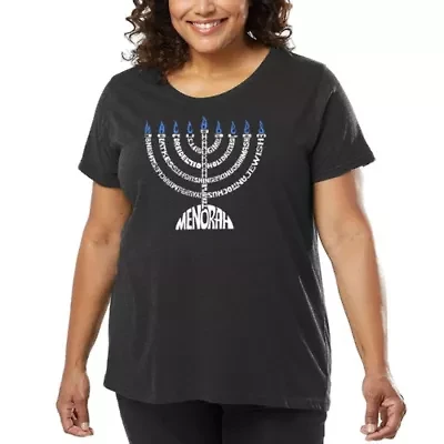 Menorah - Women's Plus Word Art T-Shirt