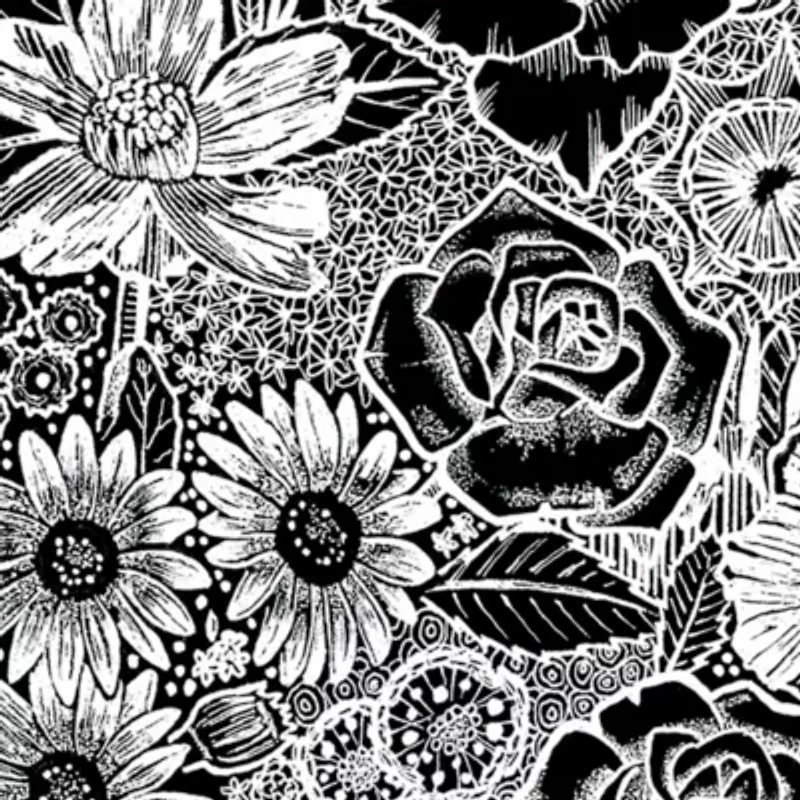 Women's Plus Word Art T-shirt - Heart Flowers