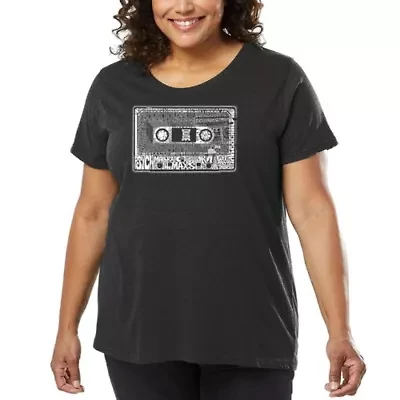 Women's Plus Word Art T-shirt - The 80's