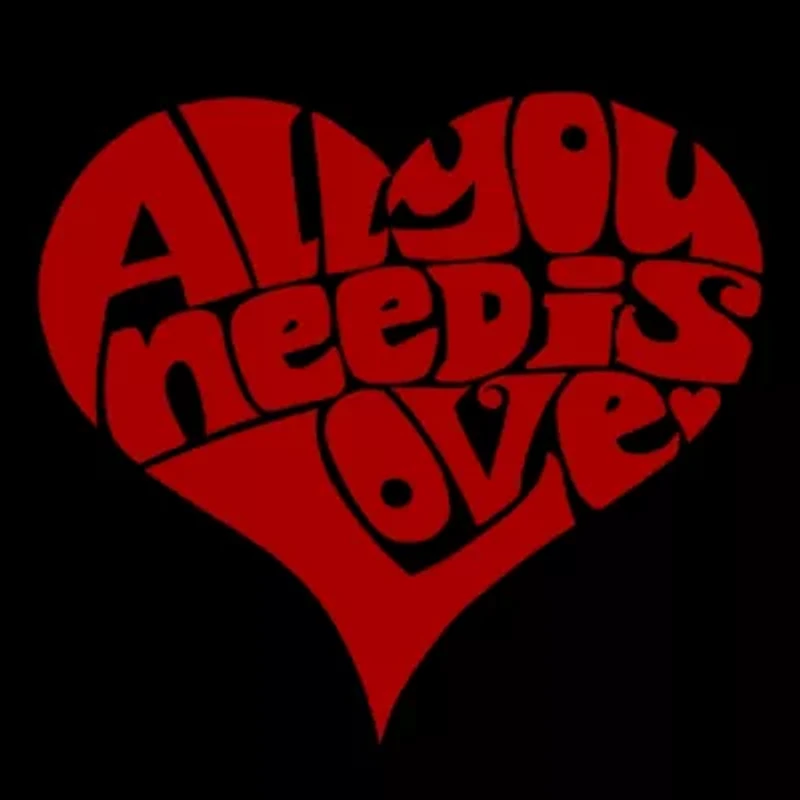 Women's Plus Word Art T-shirt - All You Need Is Love