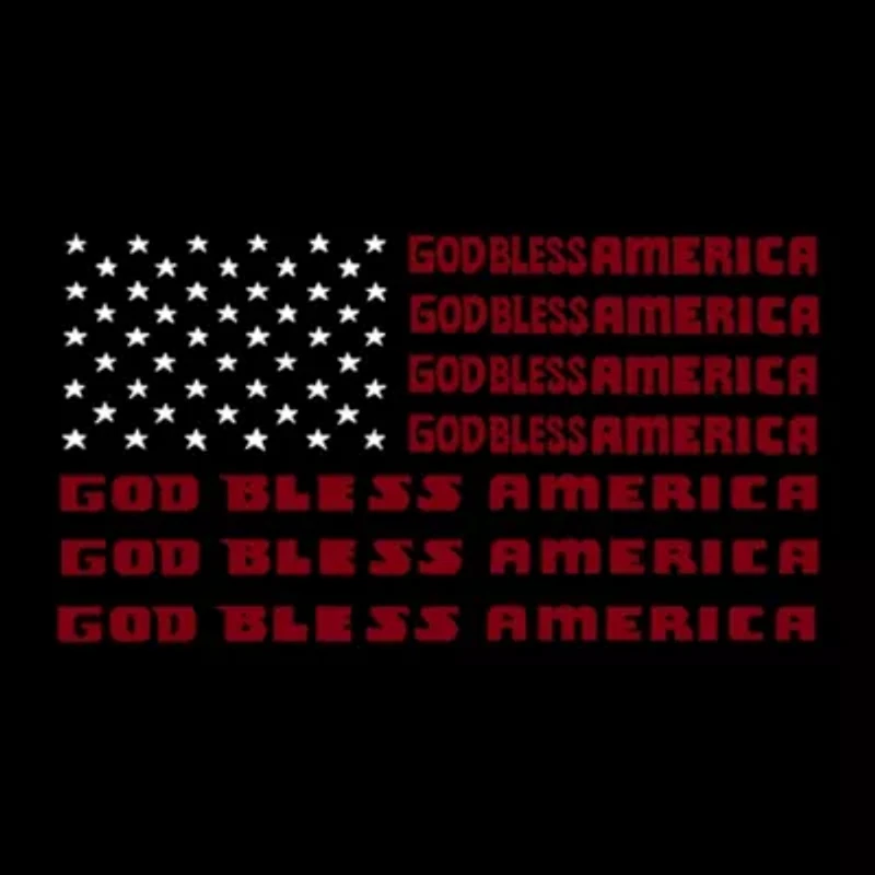 Women's Plus Word Art V-Neck - God Bless America