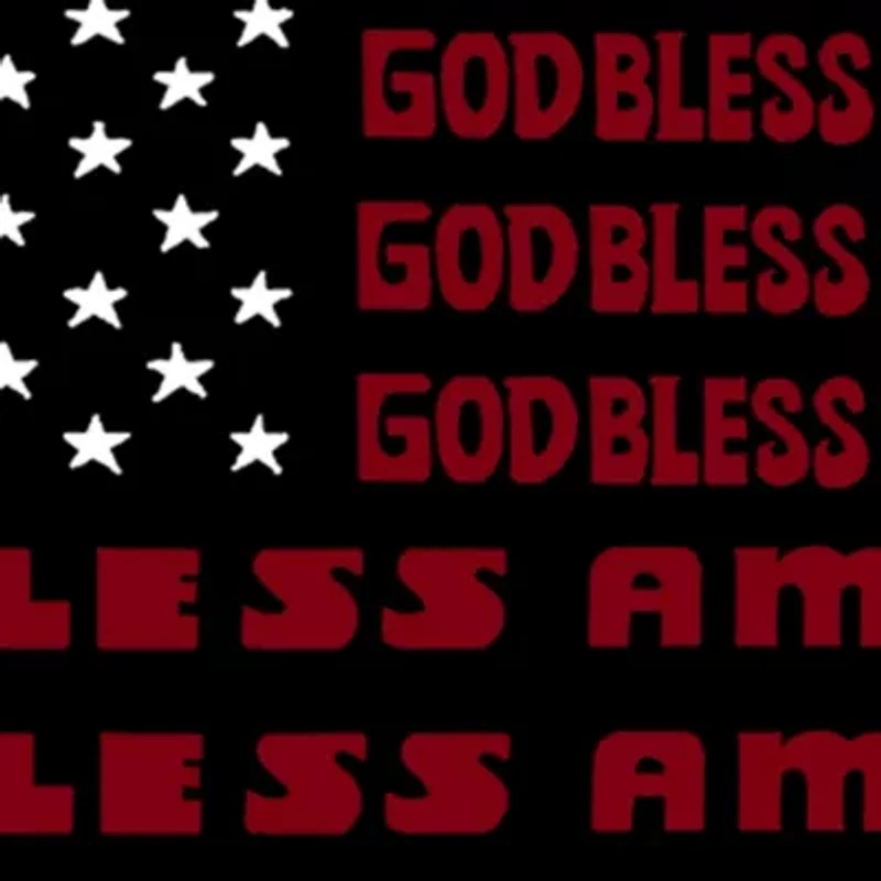 Women's Plus Word Art V-Neck - God Bless America