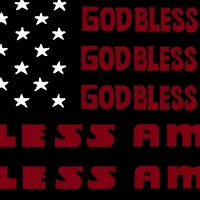 Women's Plus Word Art V-Neck - God Bless America