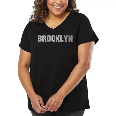 Women's Plus Word Art V-Neck