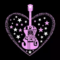 It's A Love Story - Women's Plus Word Art V-Neck