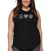 Women's Plus Word Art Tank Top