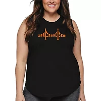 Women's Plus Word Art Tank Top - San Francisco Bridge