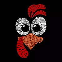 Turkey Face - Women's Plus Word Art T-Shirt